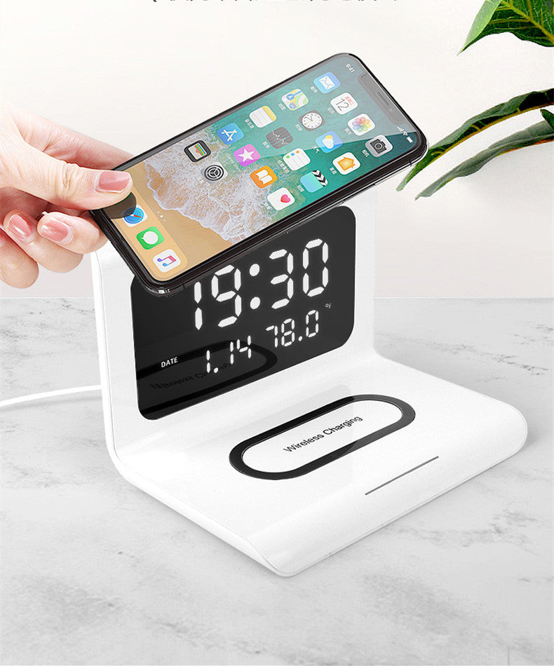 Alpon Wireless Charger Alarm Clock