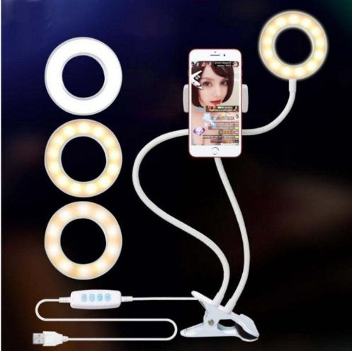 360° Adjustable LED Ring Light with Phone Holder